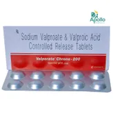 Valporate Chrono 200 Tablet 10's, Pack of 10 TABLETS