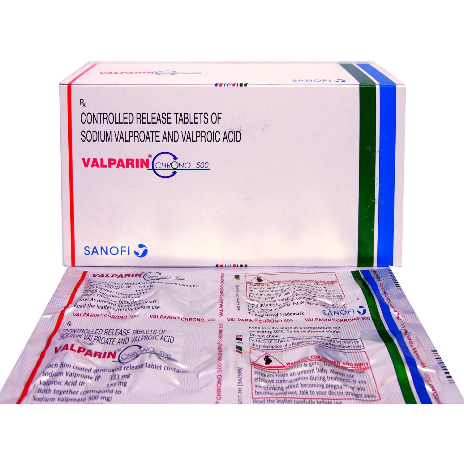 Buy Valparin Chrono 500 Tablet 10's Online