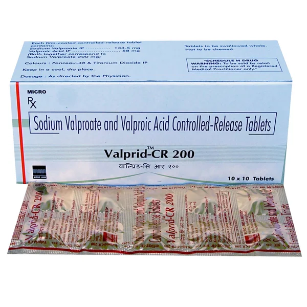 Valprid CR 200 Tablet 10's