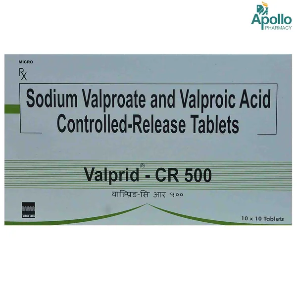 Valprid CR 500 Tablet 10's