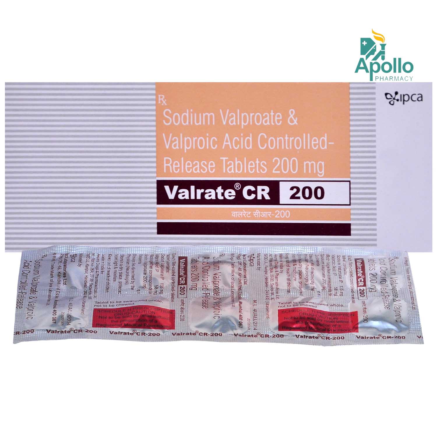 VALRATE CR 200MG TABLET, Pack of 10 TABLETS VALRATE CR 200MG TABLET, Pack of 10 TABLETS