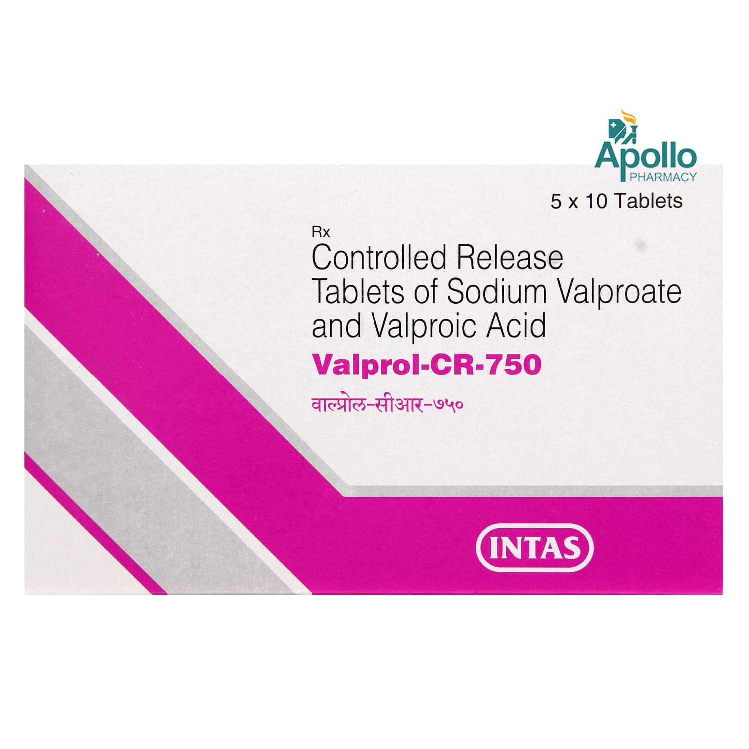 Valprol CR 750 Tablet 10's Valprol CR 750 Tablet 10's