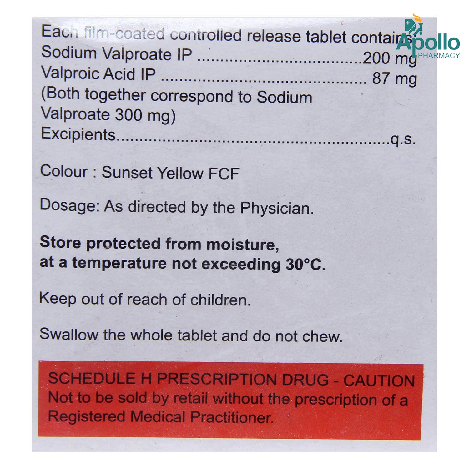 VALPEX CR 300MG TABLET Price, Uses, Side Effects, Composition - Apollo ...