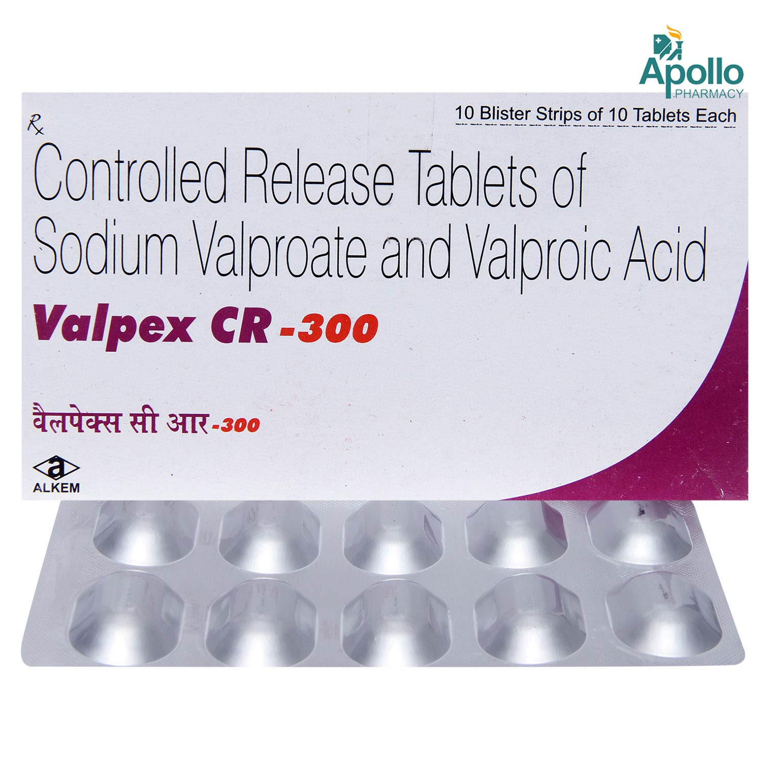 Valpex CR-300 Tablet 10's, Pack of 10 TabletS Valpex CR-300 Tablet 10's, Pack of 10 TabletS