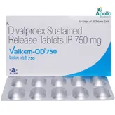 Valkem-OD 750 Tablet 10's, Pack of 10 TABLETS