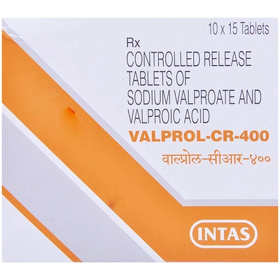 Valprol-CR-400 Tablet 15's, Pack of 15 TABLETS