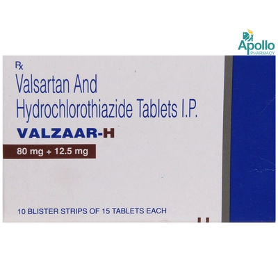 Valzaar-H Tablet 15's, Pack of 15 TABLETS