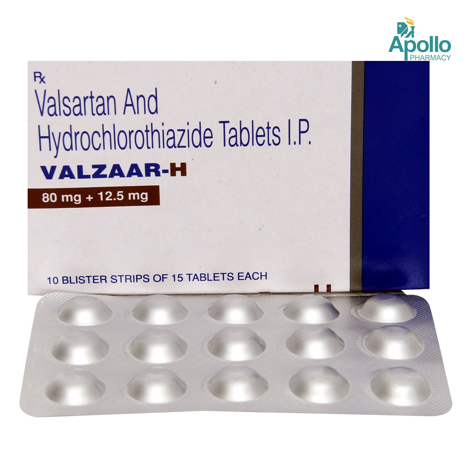 Valzaar-H 80 mg Tablet 15's, Pack of 15 Valzaar-H 80 mg Tablet 15's, Pack of 15