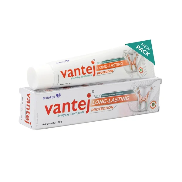 Vantej Long-Lasting Protection Toothpaste, 50 gm