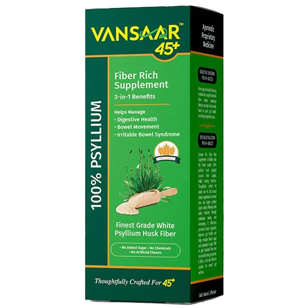 Vansaar 45+ Fiber Isabgol Powder, 90 gm