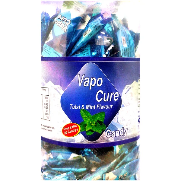 Vapo Cure Tulsi & Mint Flavour Candy, 200 Count