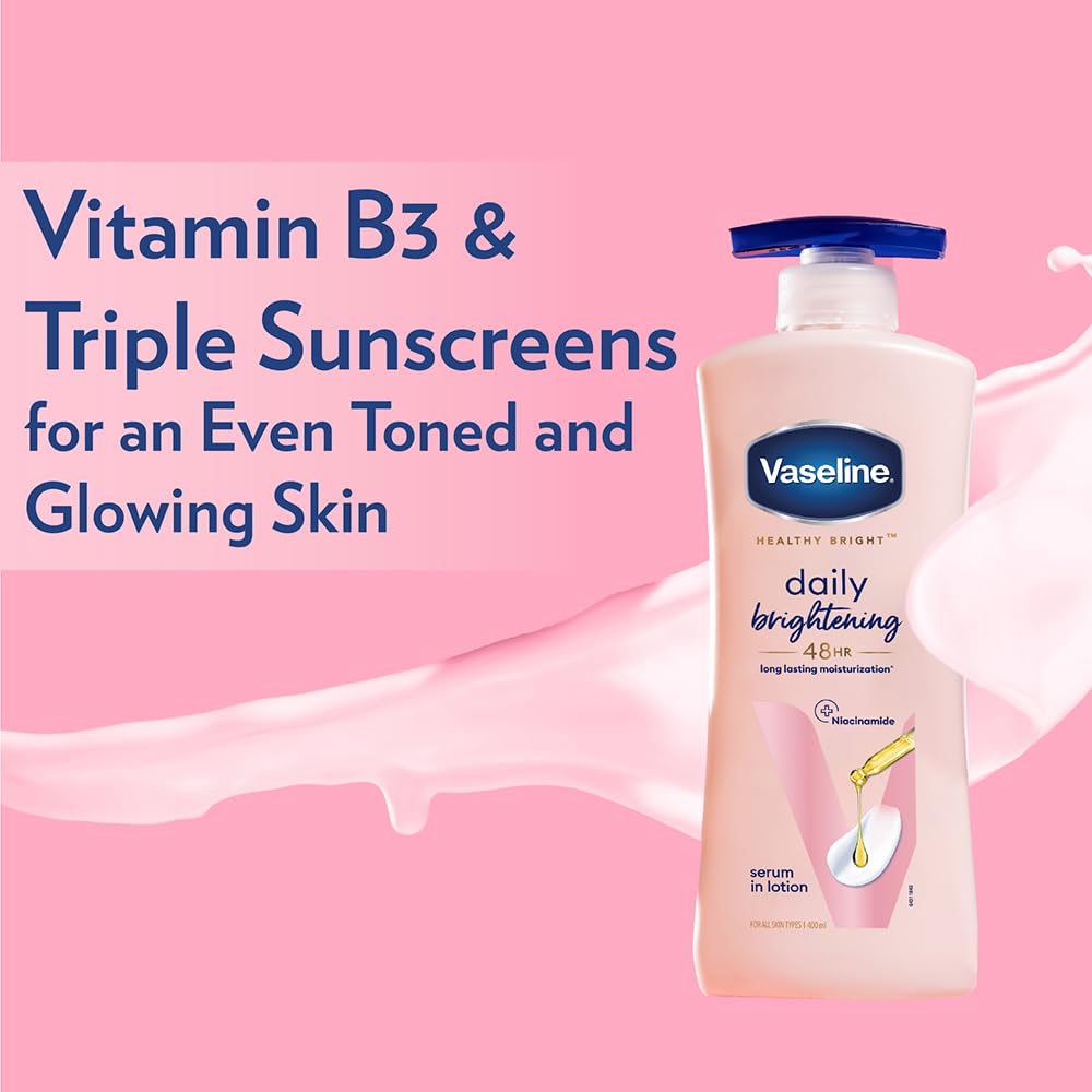 Vaseline Healthy Bright Daily Brightening Body Lotion, 90 ml, Pack of 1 Vaseline Healthy Bright Daily Brightening Body Lotion, 90 ml, Pack of 1