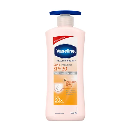 Vaseline Healthy Bright Sun+Pollution Protection SPF 30 Body Lotion, 400 ml