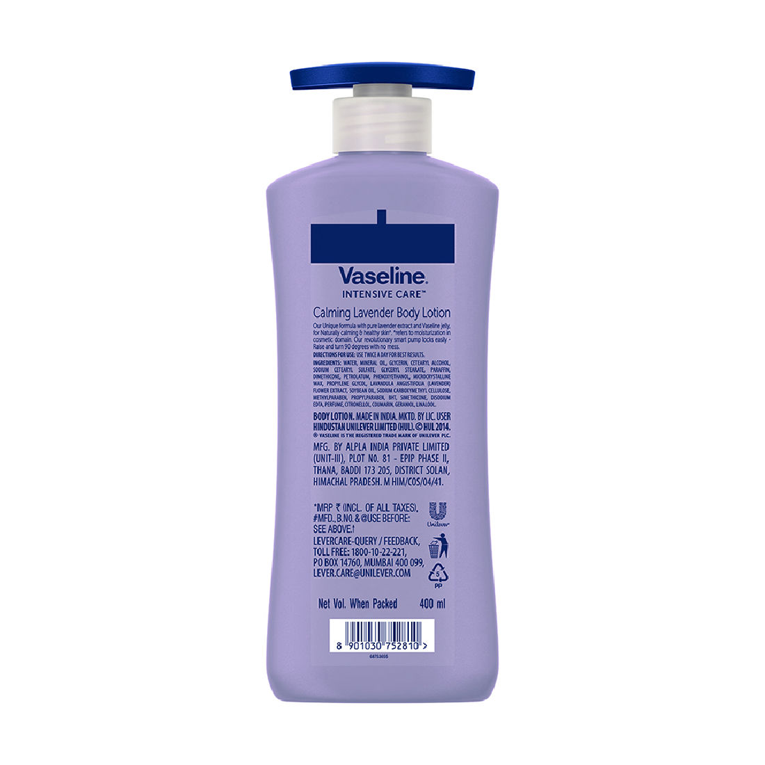 Vaseline Intensive Care Calming Lavender Body Lotion, 400 ml Price