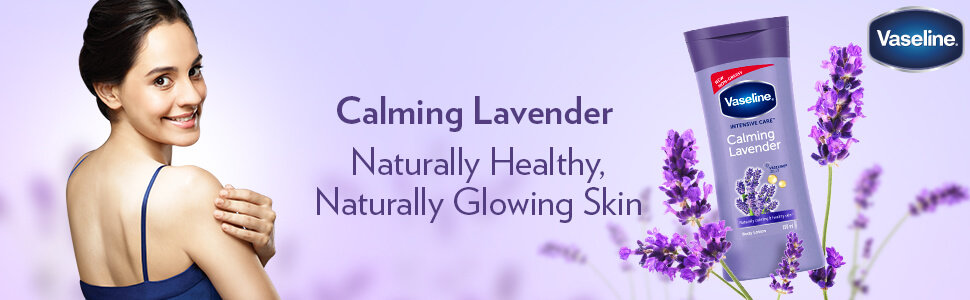 Vaseline Intensive Care Calming Lavender Body Lotion 400 ml | With Lavender Extract | Intense Moisturization | For Healthy Skin | Non Greasy & Fast Absorbing, Pack of 1 Vaseline Intensive Care Calming Lavender Body Lotion 400 ml | With Lavender Extract | Intense Moisturization | For Healthy Skin | Non Greasy & Fast Absorbing, Pack of 1