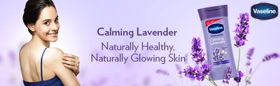 Vaseline Intensive Care Calming Lavender Body Lotion 400 ml | With Lavender Extract | Intense Moisturization | For Healthy Skin | Non Greasy &amp; Fast Absorbing, Pack of 1