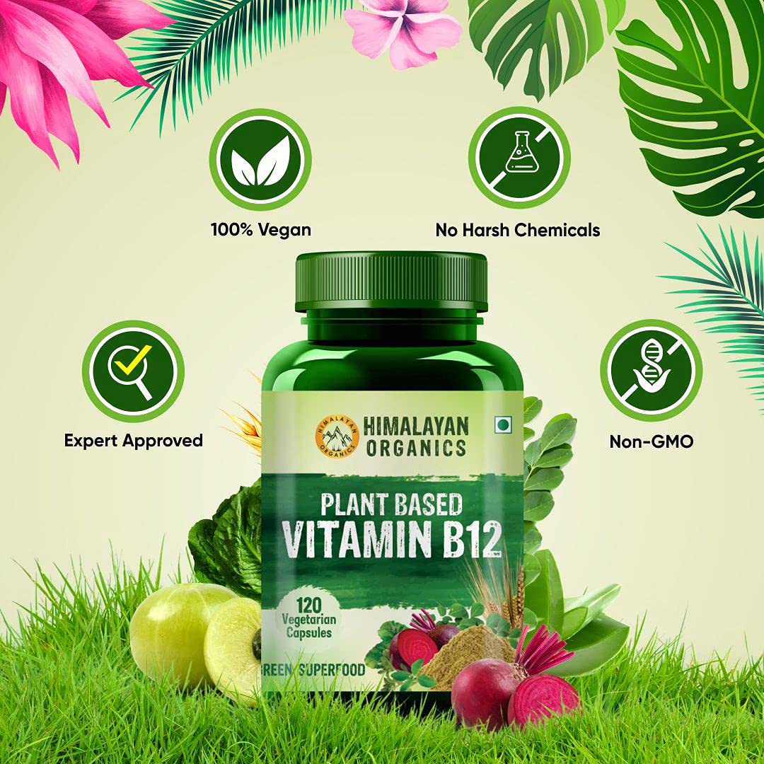 Himalayan Organics Plant Based Vitamin B12, 120 Capsules Price, Uses