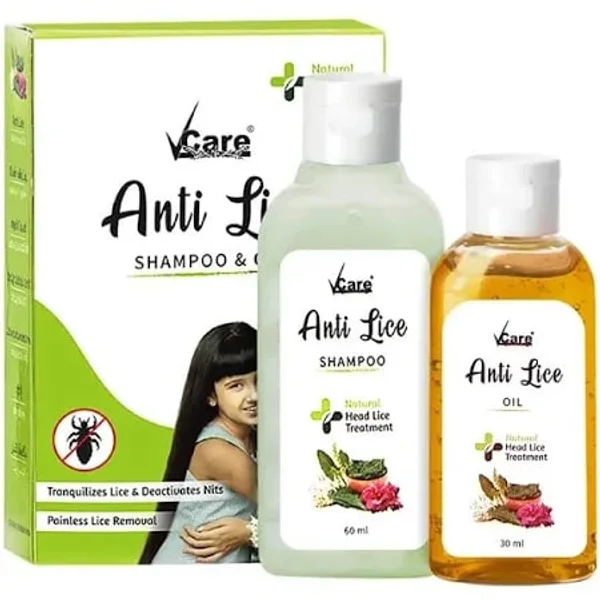 Vcare Anti Lice Shampoo & Oil, 90 ml