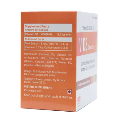 V D 60K Capsule 4's, Pack of 4 CAPSULES