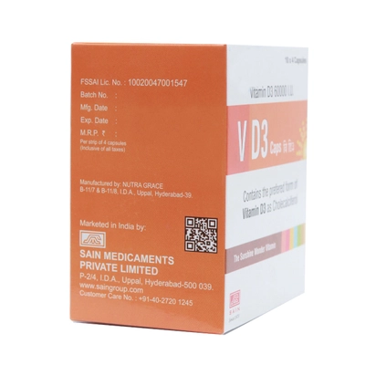 V D 60K Capsule 4's, Pack of 4 CAPSULES