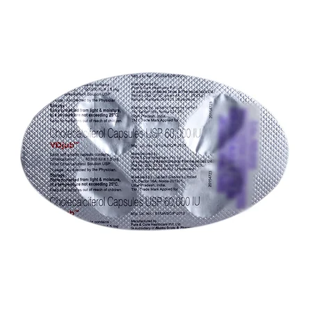 Vdjub 60000IU Capsule 4's