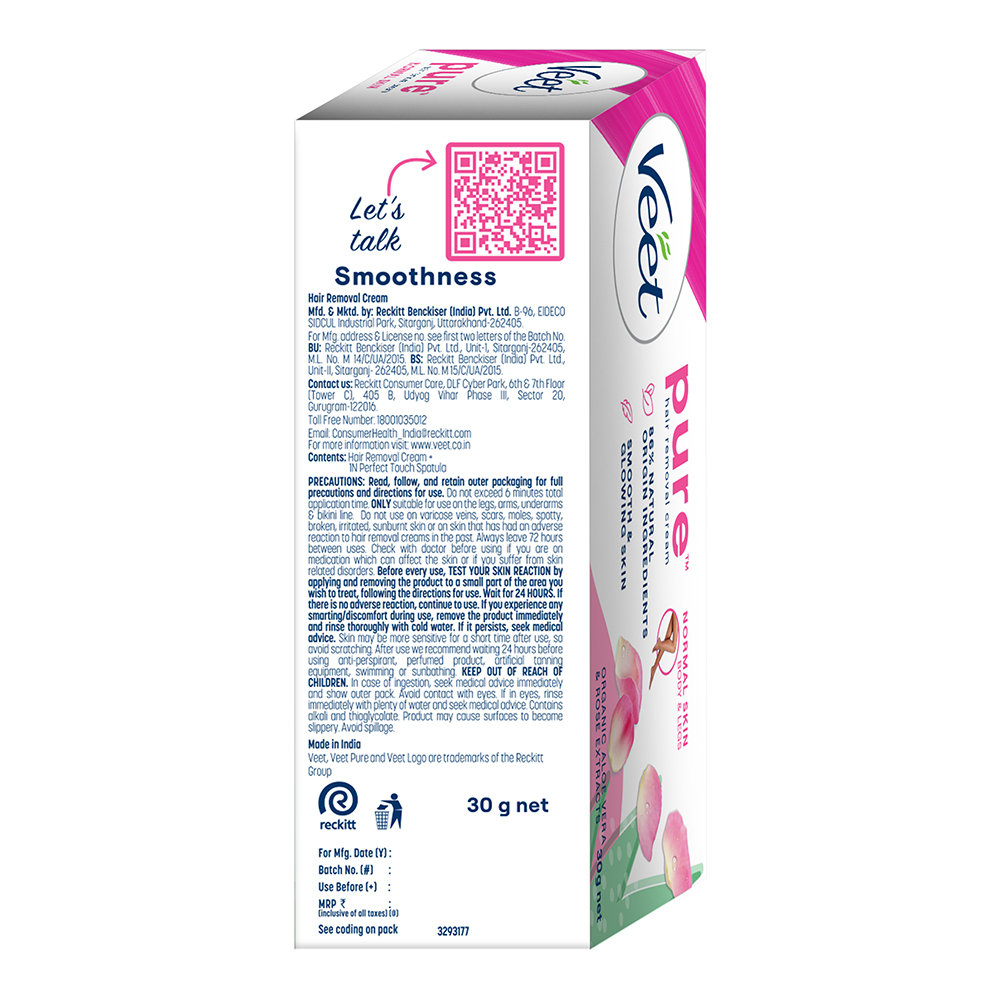 Veet Hair Removal Cream for Normal Skin, 30 gm, Pack of 1 Veet Hair Removal Cream for Normal Skin, 30 gm, Pack of 1