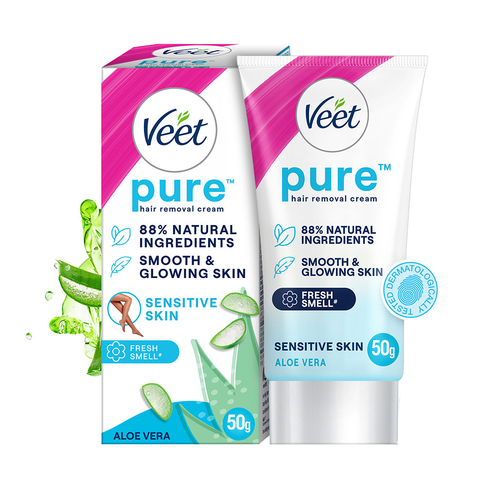 Veet Hair Removal Crem for Sensitive Skin, 50 gm, Pack of 1 Veet Hair Removal Crem for Sensitive Skin, 50 gm, Pack of 1
