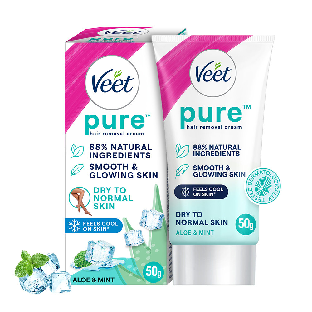 Veet Hair Removal Cream for Dry to Normal Skin, 50 gm, Pack of 1 Veet Hair Removal Cream for Dry to Normal Skin, 50 gm, Pack of 1