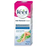 Veet 5in1 Skin Benefits Hair Removal Cream for Sensitive Skin, 25 gm, Pack of 1