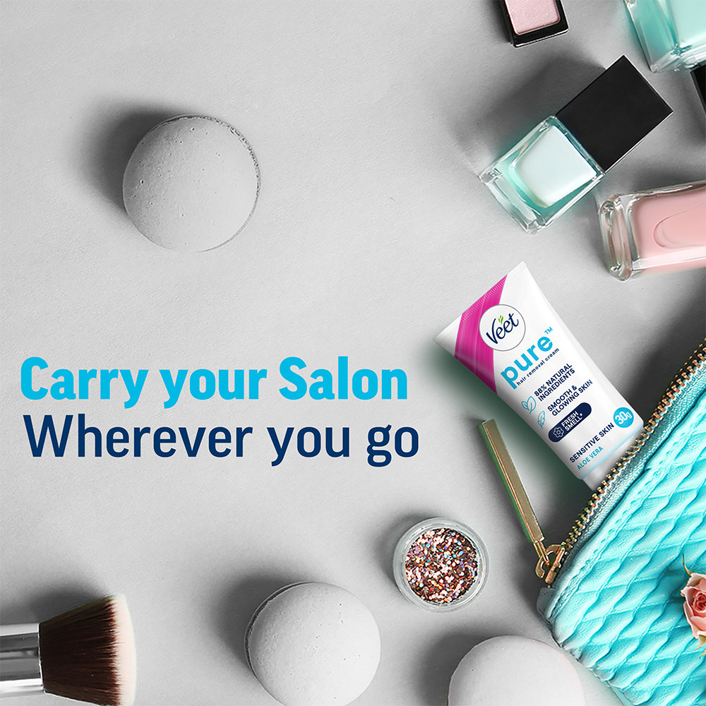 Veet Hair Removal Cream for Sensitive Skin, 30 gm, Pack of 1 Veet Hair Removal Cream for Sensitive Skin, 30 gm, Pack of 1