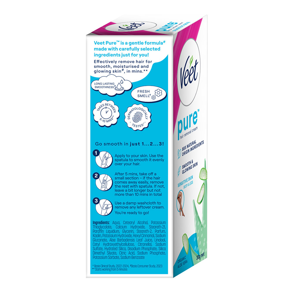 Veet Hair Removal Cream for Sensitive Skin, 30 gm, Pack of 1 Veet Hair Removal Cream for Sensitive Skin, 30 gm, Pack of 1