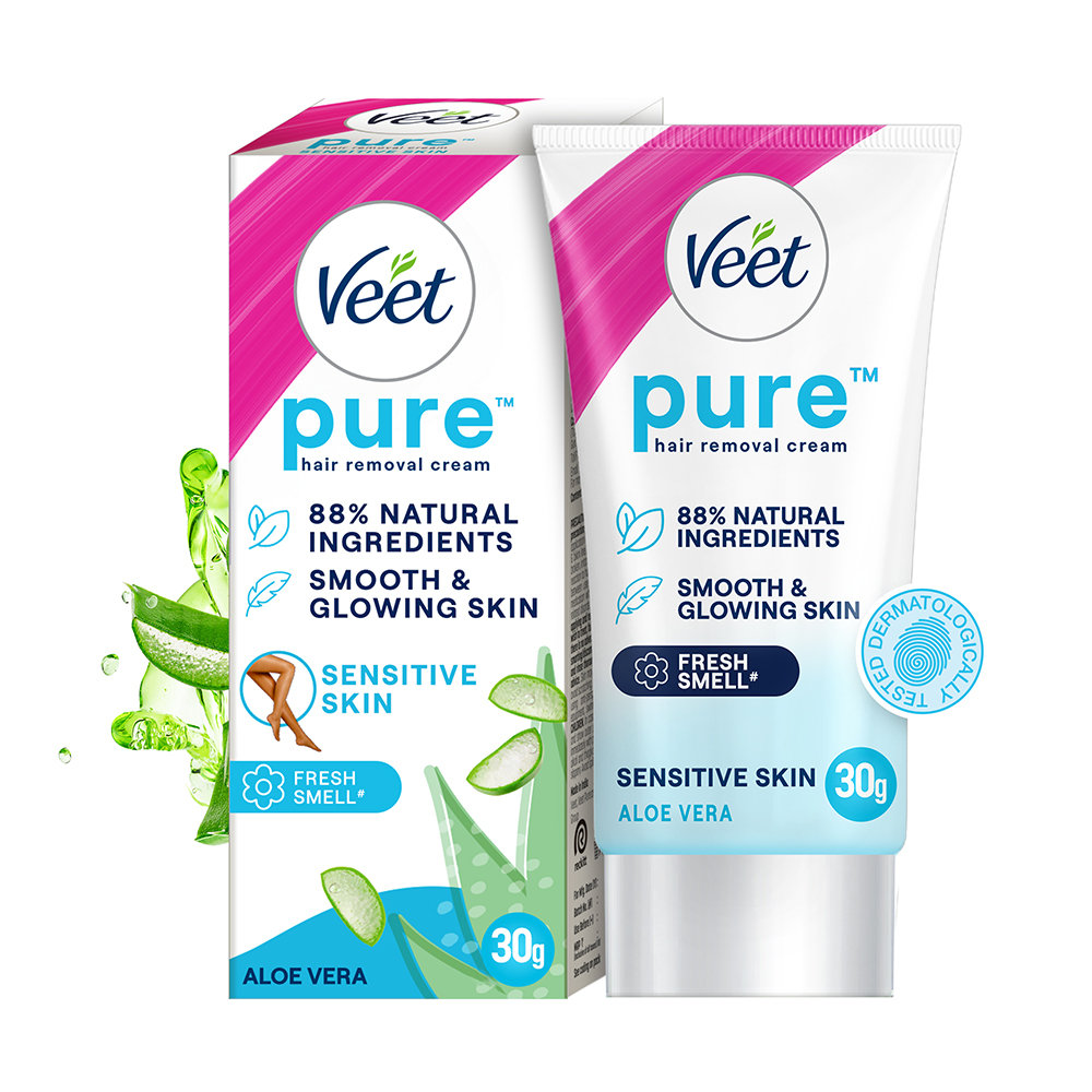 Veet Hair Removal Cream for Sensitive Skin, 30 gm, Pack of 1 Veet Hair Removal Cream for Sensitive Skin, 30 gm, Pack of 1