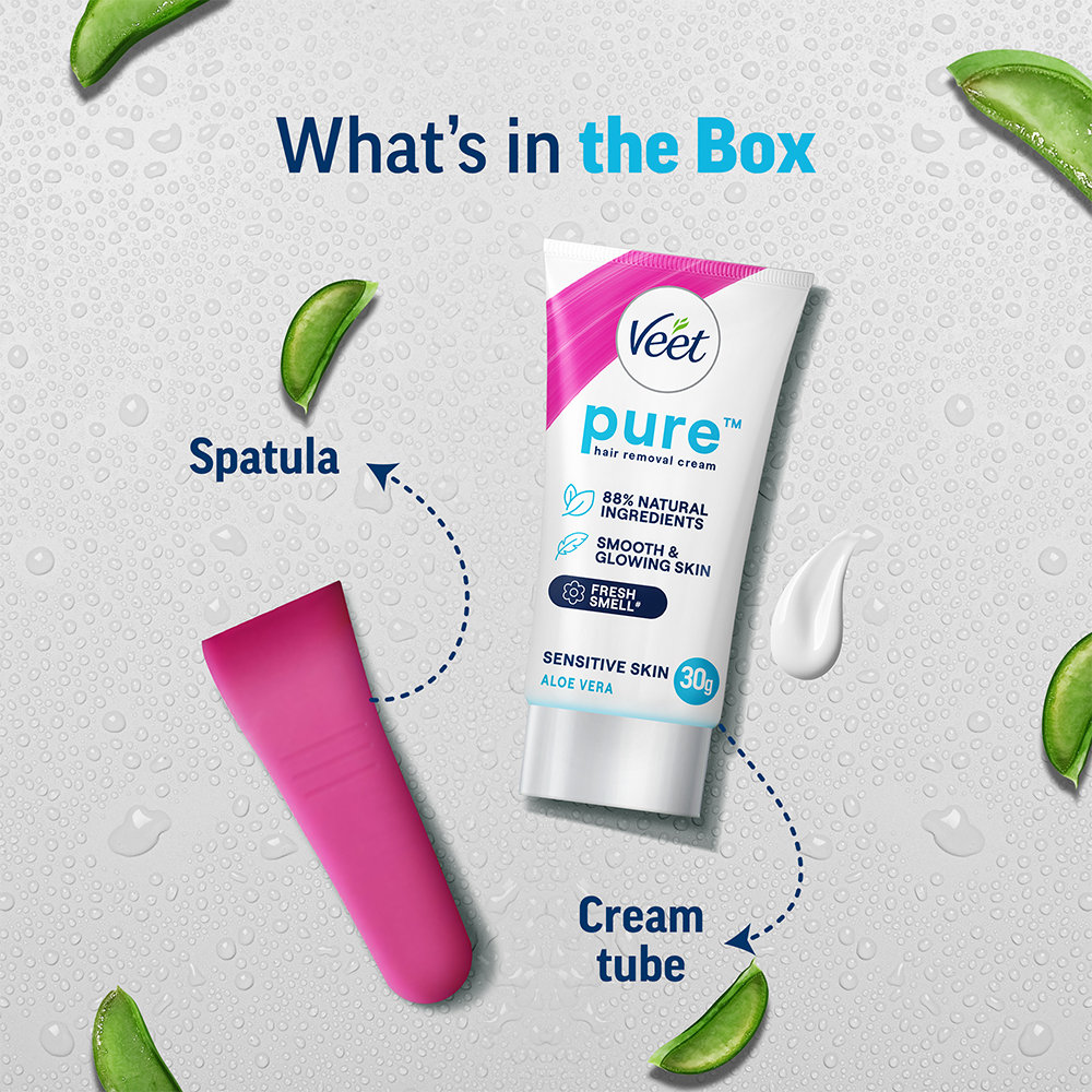 Veet Hair Removal Cream for Sensitive Skin, 30 gm, Pack of 1 Veet Hair Removal Cream for Sensitive Skin, 30 gm, Pack of 1