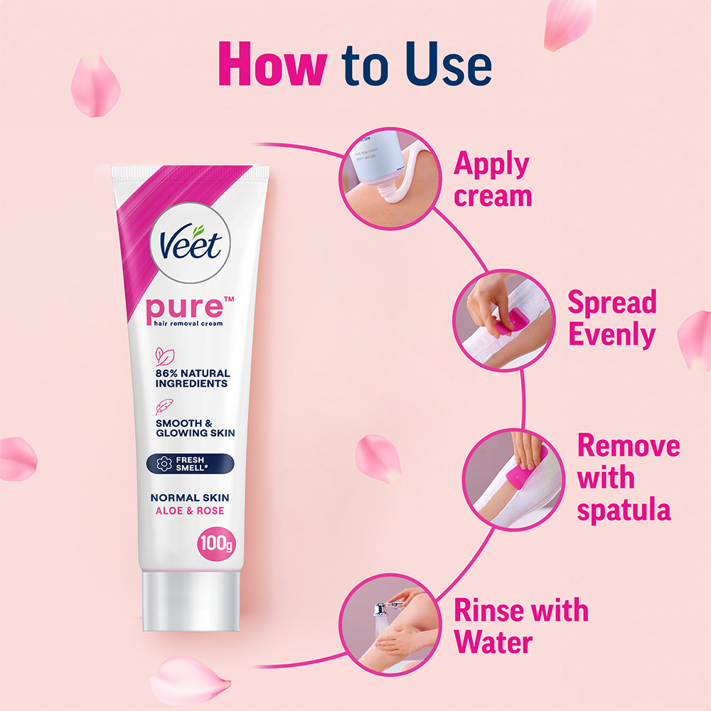 Veet Hair Removal Cream for Normal Skin, 100 gm, Pack of 1 Veet Hair Removal Cream for Normal Skin, 100 gm, Pack of 1