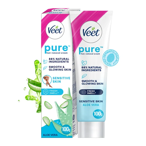Veet Hair Removal Cream for Sensitive Skin, 100 gm, Pack of 1
