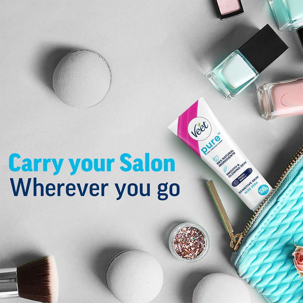 Veet Hair Removal Cream for Sensitive Skin, 100 gm, Pack of 1 Veet Hair Removal Cream for Sensitive Skin, 100 gm, Pack of 1