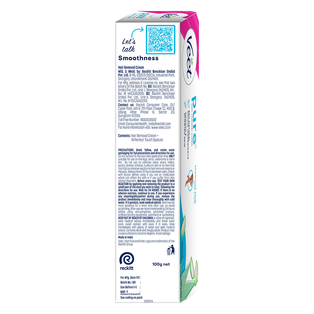 Veet Hair Removal Cream for Sensitive Skin, 100 gm, Pack of 1 Veet Hair Removal Cream for Sensitive Skin, 100 gm, Pack of 1
