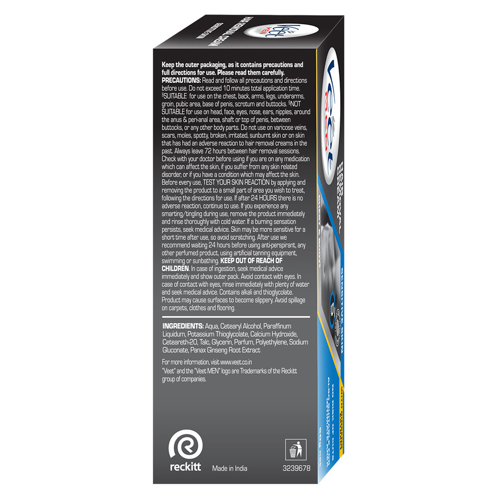 Veet Men Hair Removal Cream For Sensitive Skin, 50 gm, Pack of 1 Veet Men Hair Removal Cream For Sensitive Skin, 50 gm, Pack of 1