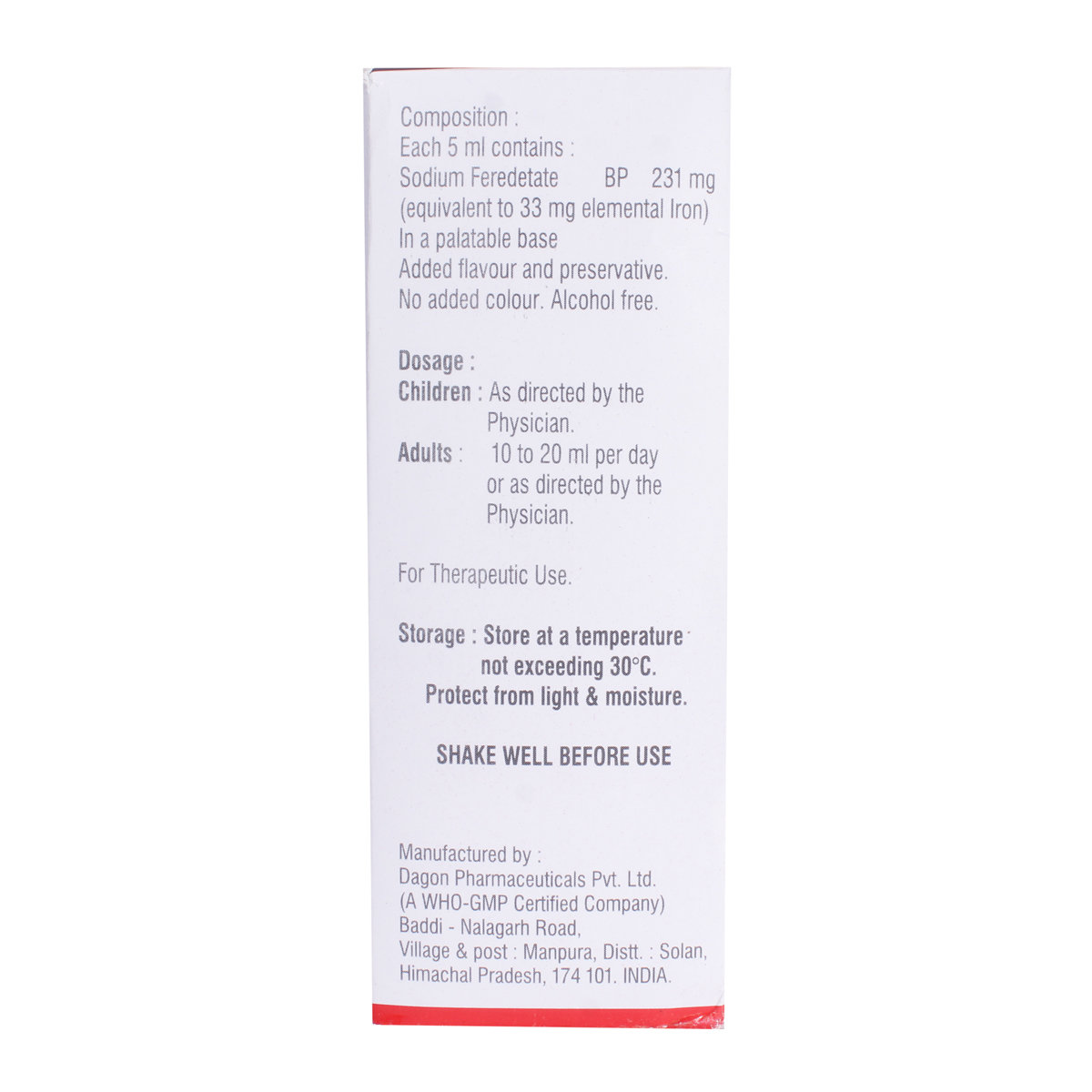 Vegefer Syrup 150 ml, Pack of 1 Solution Vegefer Syrup 150 ml, Pack of 1 Solution