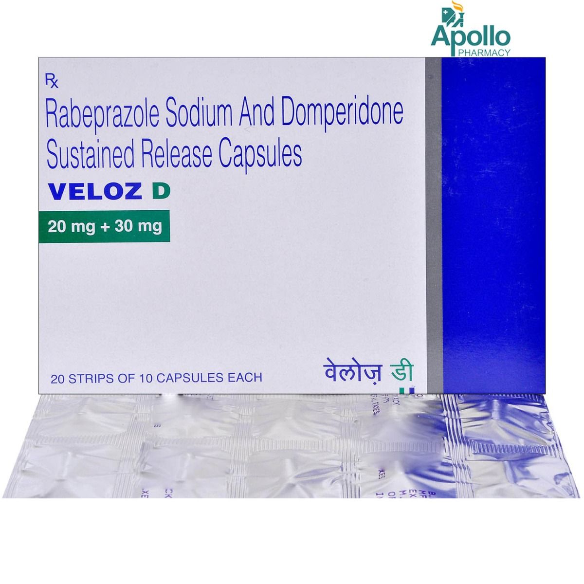 Veloz D Capsule 10's, Pack of 10 CAPSULES