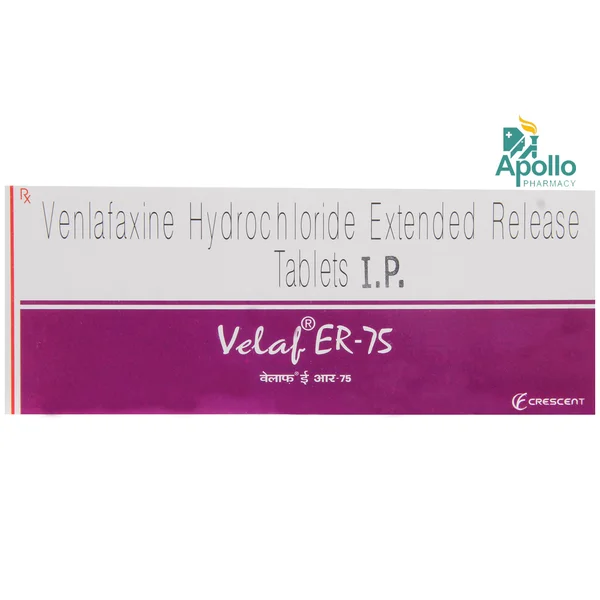 VELAF ER 75MG TABLET, Pack of 10 TABLETS