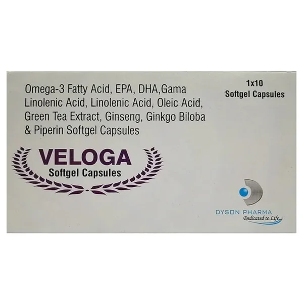 Veloga Softgel Capsule 10's, Pack of 10