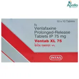 Ventab XL 75 Tablet 10's, Pack of 10 TABLETS