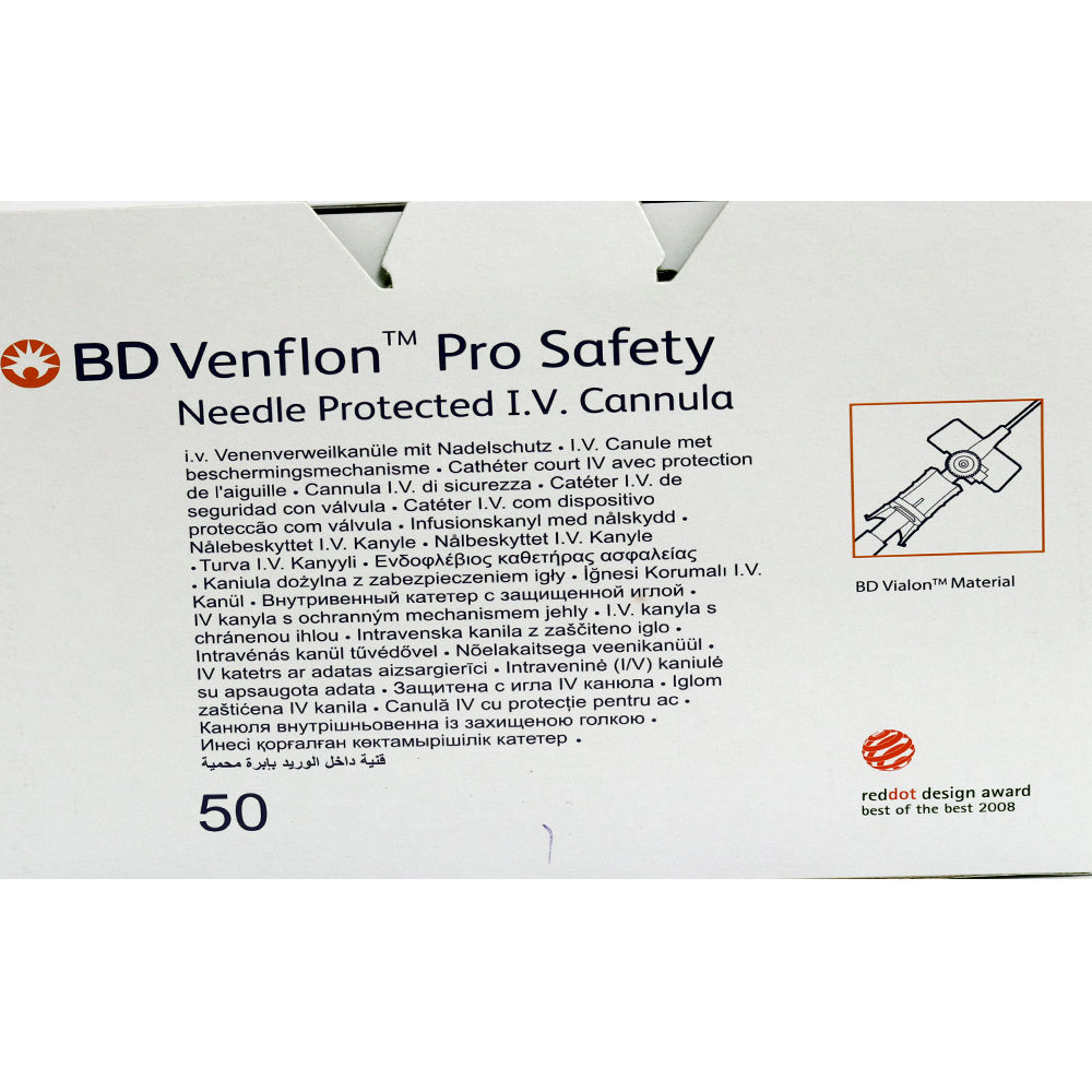 Venflon Pro Safety Cannula 20G, Pack of 1 