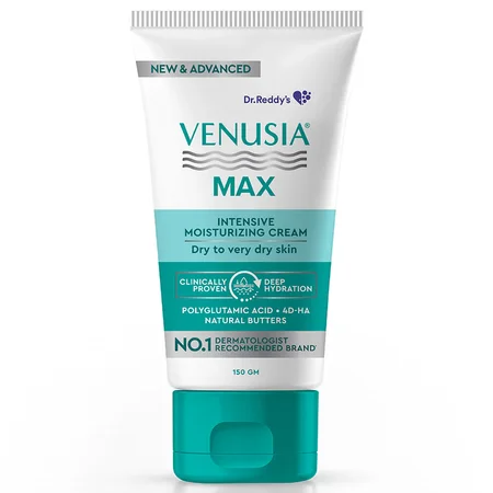Venusia Max Intensive Moisturizing Cream 150 gm | With Unique Combination Of Butters | Long Lasting Moisturization | Non Greasy | For Dry To Very Dry Skin