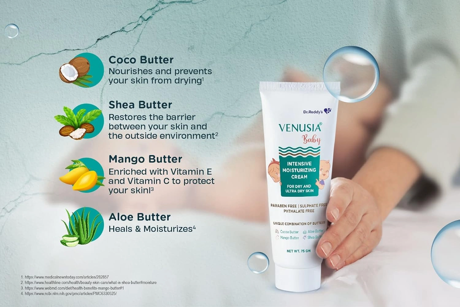 Venusia Baby Intensive Moisturizing Cream 75 gm Uses, Benefits, Price