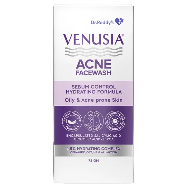 Venusia Acne Facewash 75 gm, Pack of 1