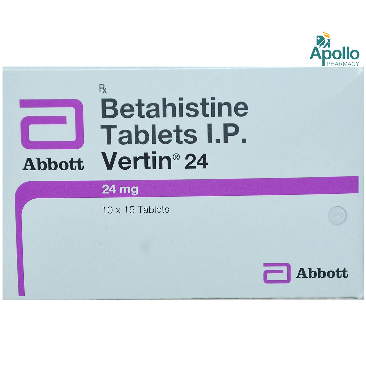 Vertin 24 Tablet 15's, Pack of 15 TABLETS