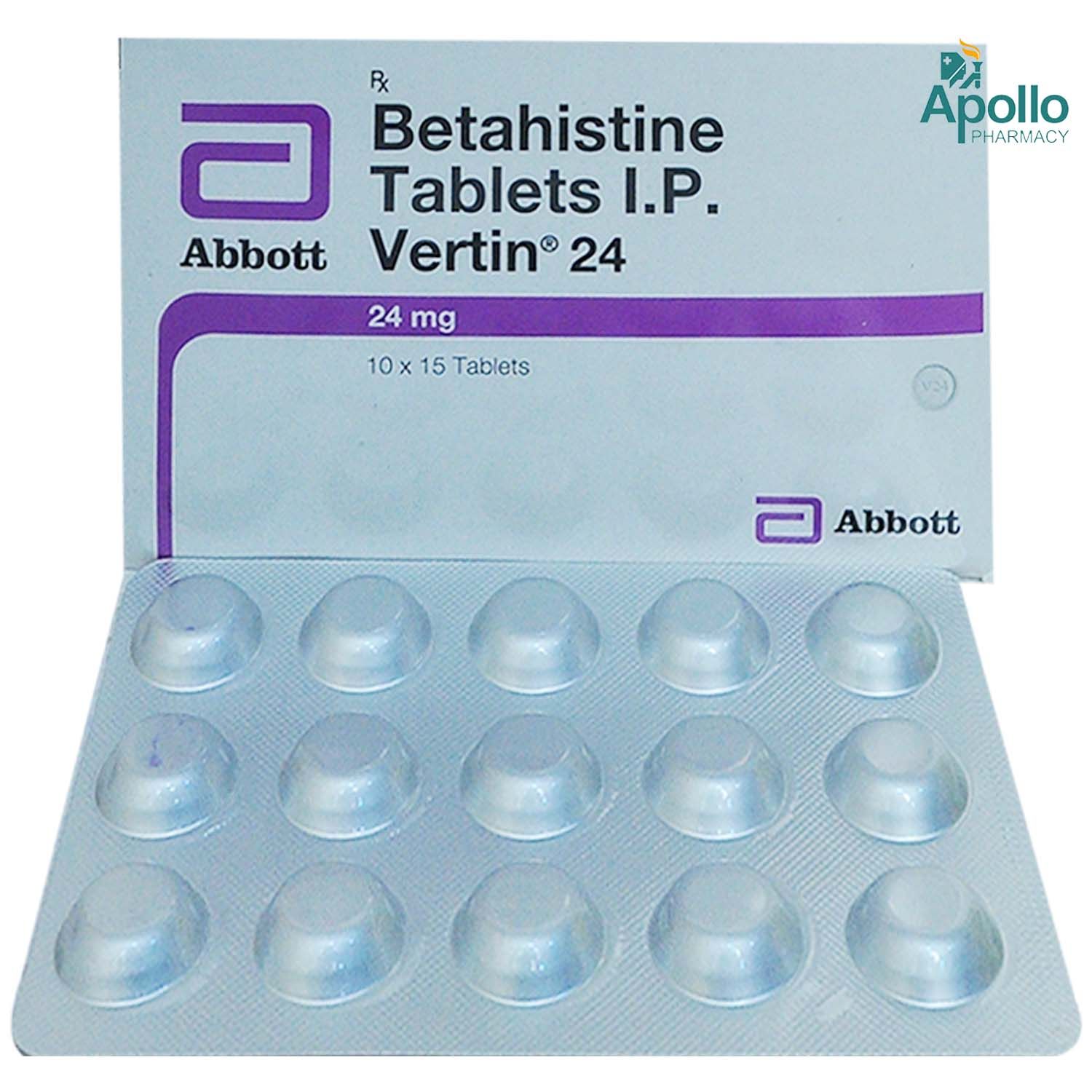 Vertin 24 Tablet 15's, Pack of 15 TABLETS