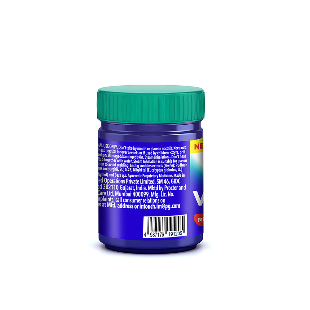 Vicks Vaporub, 25 ml, Pack of 1 Vicks Vaporub, 25 ml, Pack of 1